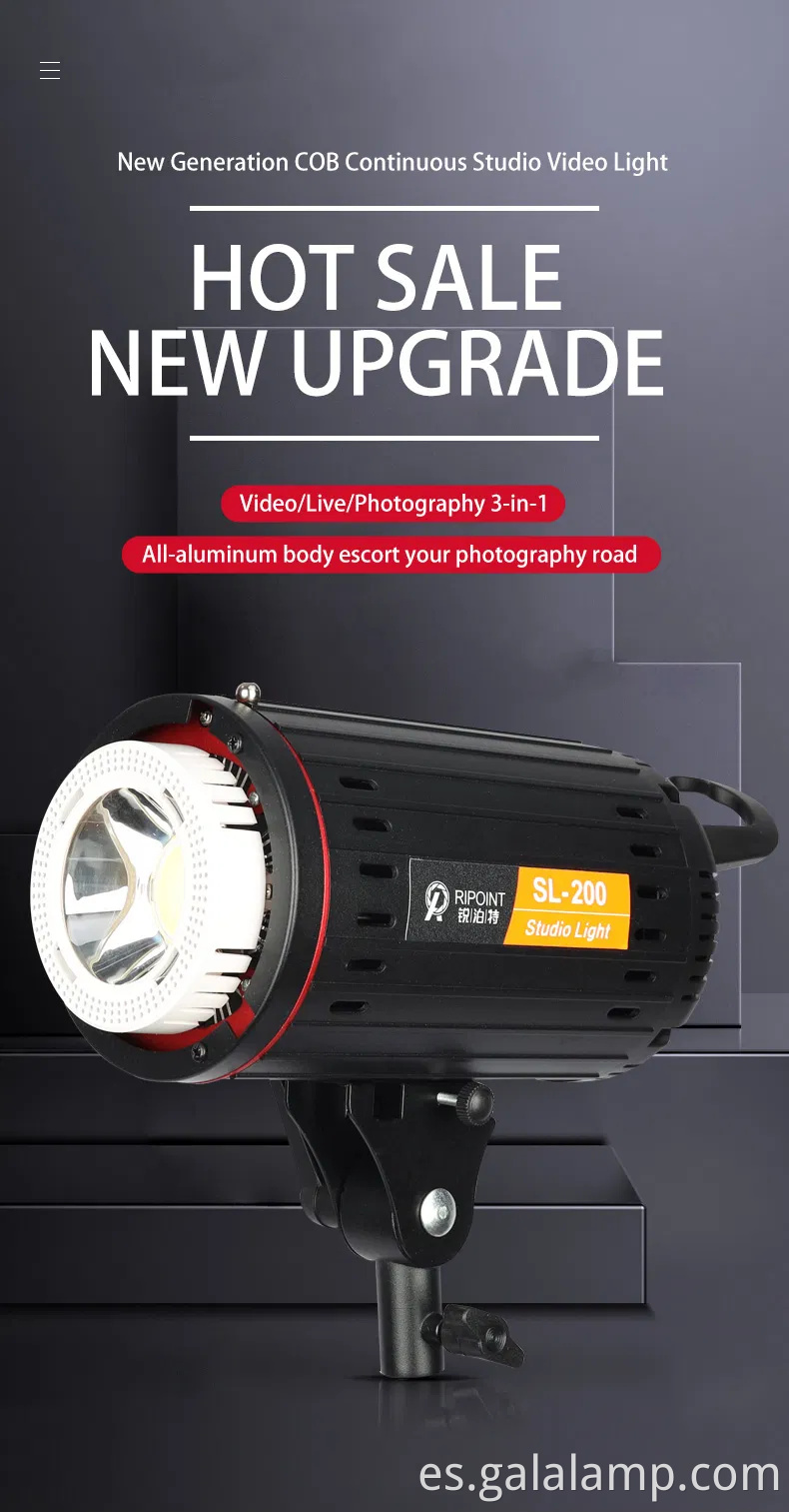 Palo de luz de video LED RGB portátil para fotógrafos